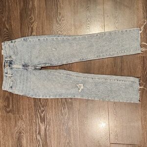 ❤️ NWOT! BANANA REPUBLIC HIGH RISE SLIM FIT JEANS, RAW HEM, 0 (25)